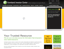 Tablet Screenshot of farmlandinvestorcenter.com